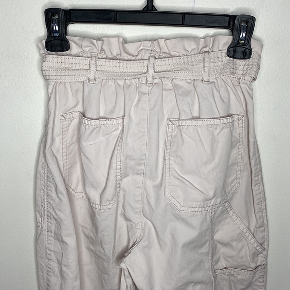 Abercrombie & Fitch paperbag ultra high waist front tie carpenter pants size XS - Picture 4 of 12